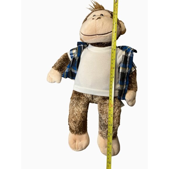 Build-A-Bear Monkey With Shirt & Plaid Jacket - Picture 5 of 10